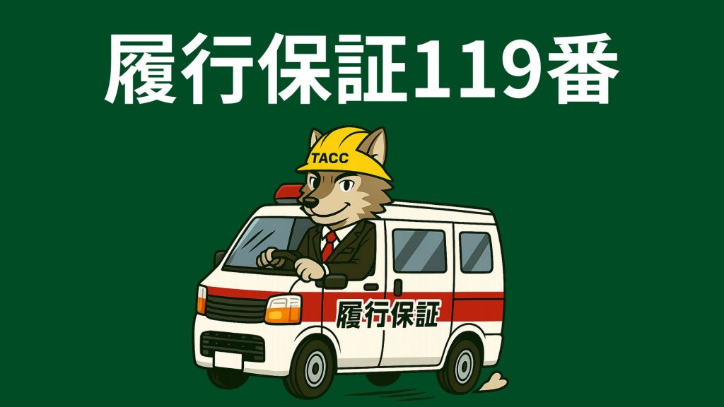 公共工事の履行保証や与信枠の不足を解決する「履行保証119番」のサービスイメージ